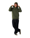 The Rip Curl Mens Classic Surf Hoodie in Dark Olive