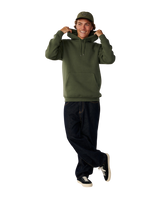 The Rip Curl Mens Classic Surf Hoodie in Dark Olive