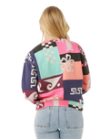 The Rip Curl Womens Keepsakes From Waikiki Fleece Sweatshirt in Multicolour