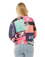 The Rip Curl Womens Keepsakes From Waikiki Fleece Sweatshirt in Multicolour