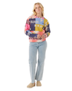 The Rip Curl Womens Keepsakes From Waikiki Fleece Sweatshirt in Multicolour