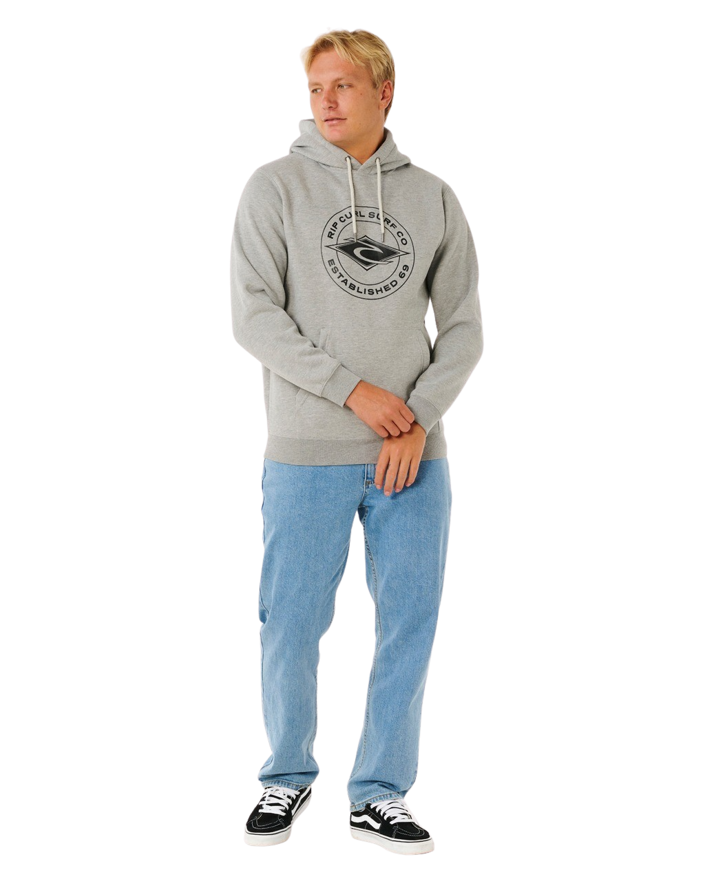 Stapler Hoodie in Grey Marle