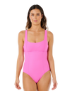Premium Surf D-DD One Piece Swimsuit in Super Pink