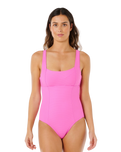 Premium Surf D-DD One Piece Swimsuit in Super Pink