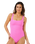 Premium Surf D-DD One Piece Swimsuit in Super Pink