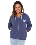 The Rip Curl Womens Galcia Full Zip Hoodie in Navy