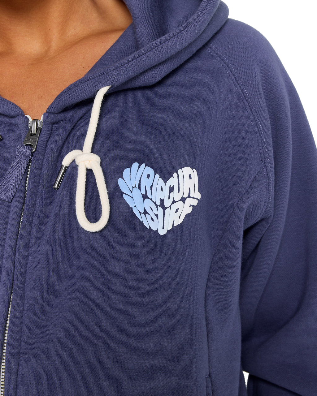 The Rip Curl Womens Galcia Full Zip Hoodie in Navy