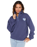 The Rip Curl Womens Half Zip Fleece in Navy