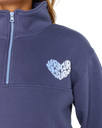 The Rip Curl Womens Half Zip Fleece in Navy