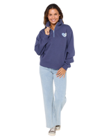 The Rip Curl Womens Half Zip Fleece in Navy