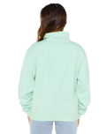 The Rip Curl Womens Half Zip Fleece in Light Aqua