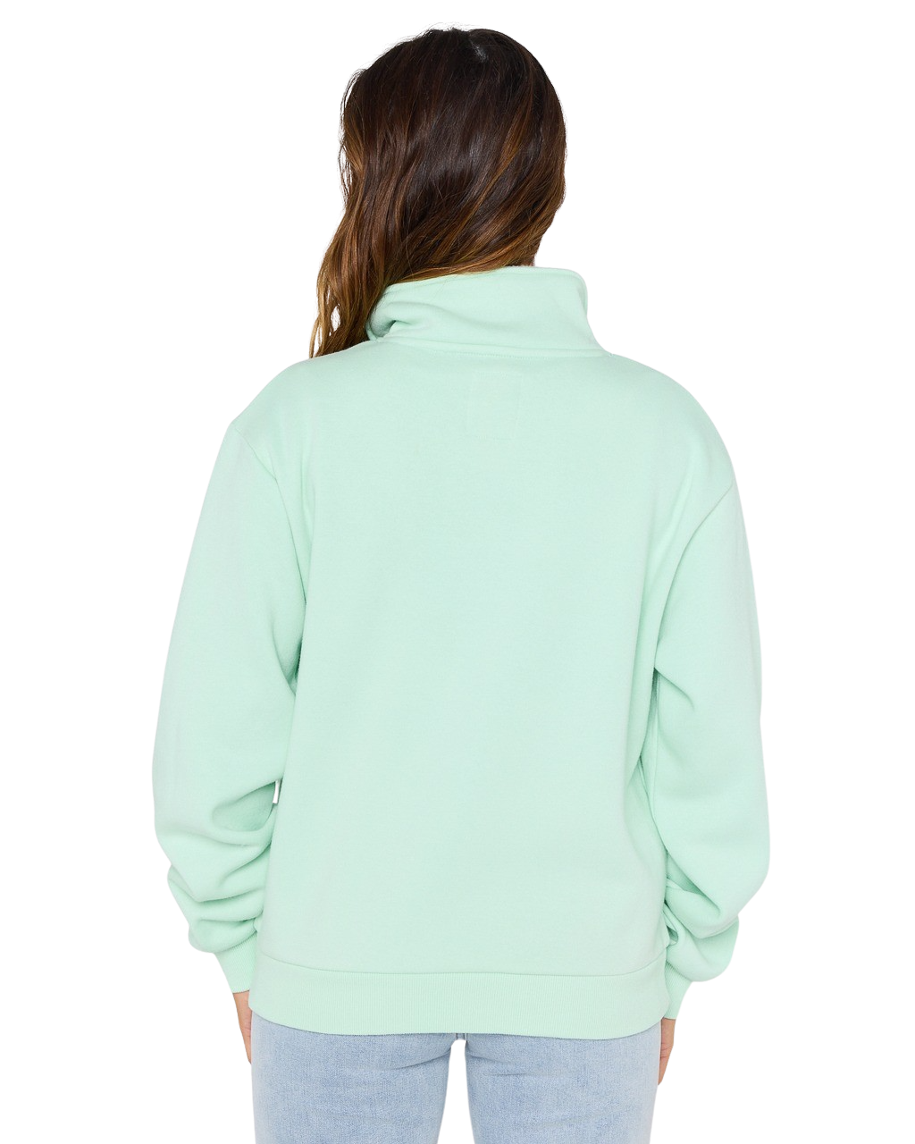 The Rip Curl Womens Half Zip Fleece in Light Aqua