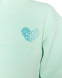 The Rip Curl Womens Half Zip Fleece in Light Aqua