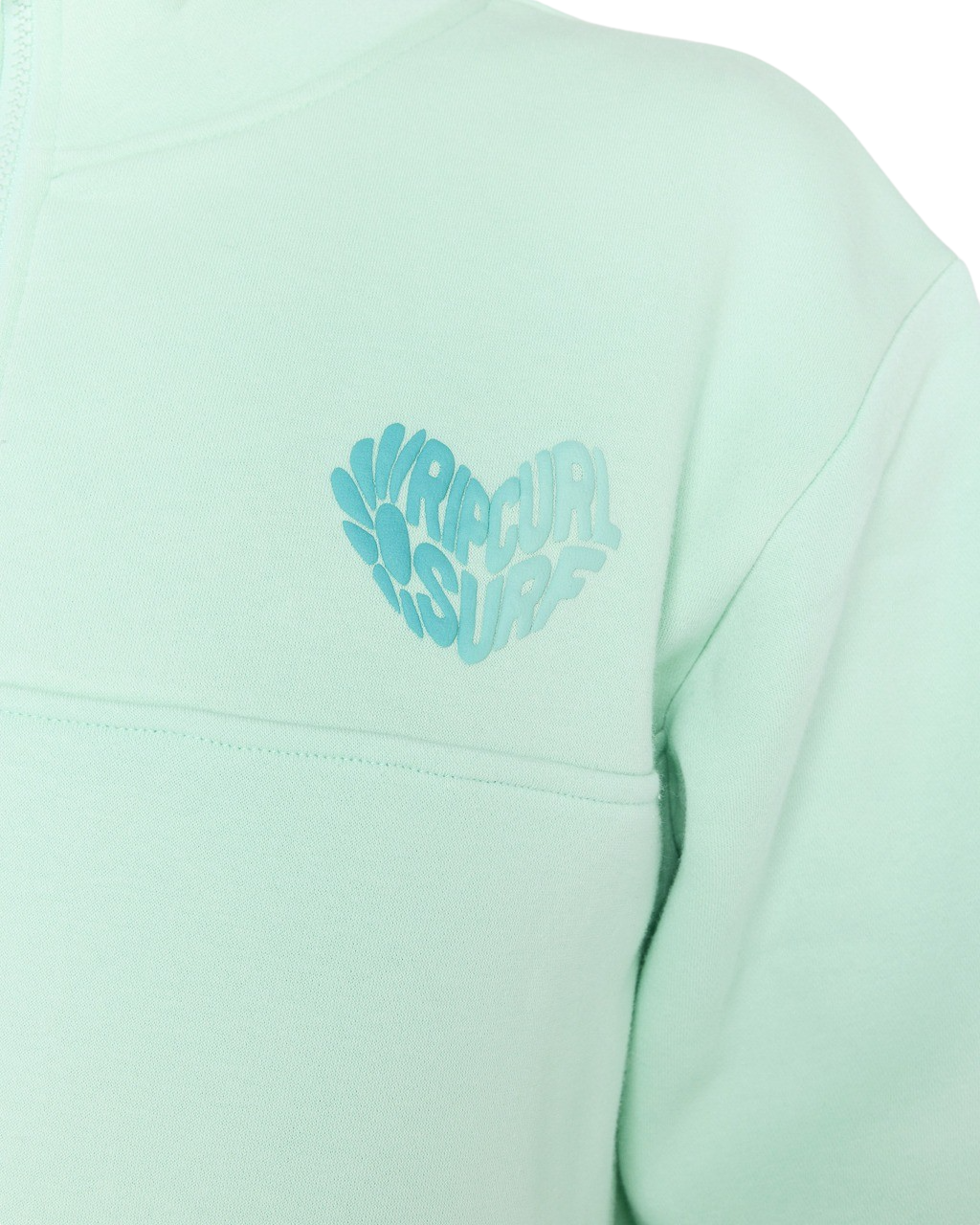 The Rip Curl Womens Half Zip Fleece in Light Aqua