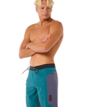 The Rip Curl Mens Mirage Search Ultimate Boardshorts in Trekking Green