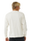 The Rip Curl Mens Fade Out Icon Long Sleeve T-Shirt in Bone