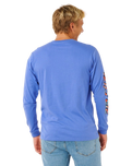 The Rip Curl Mens Fade Out Long Sleeve T-Shirt in Blue Haze