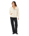 The Rip Curl Womens Aloha Zip Hoodie in Bone