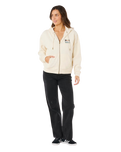 The Rip Curl Womens Aloha Zip Hoodie in Bone