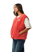 The Rip Curl Womens Every Day Polar Gilet in Red