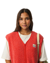 The Rip Curl Womens Every Day Polar Gilet in Red
