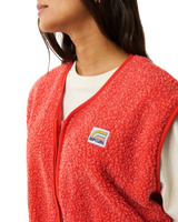 The Rip Curl Womens Every Day Polar Gilet in Red