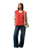 The Rip Curl Womens Every Day Polar Gilet in Red