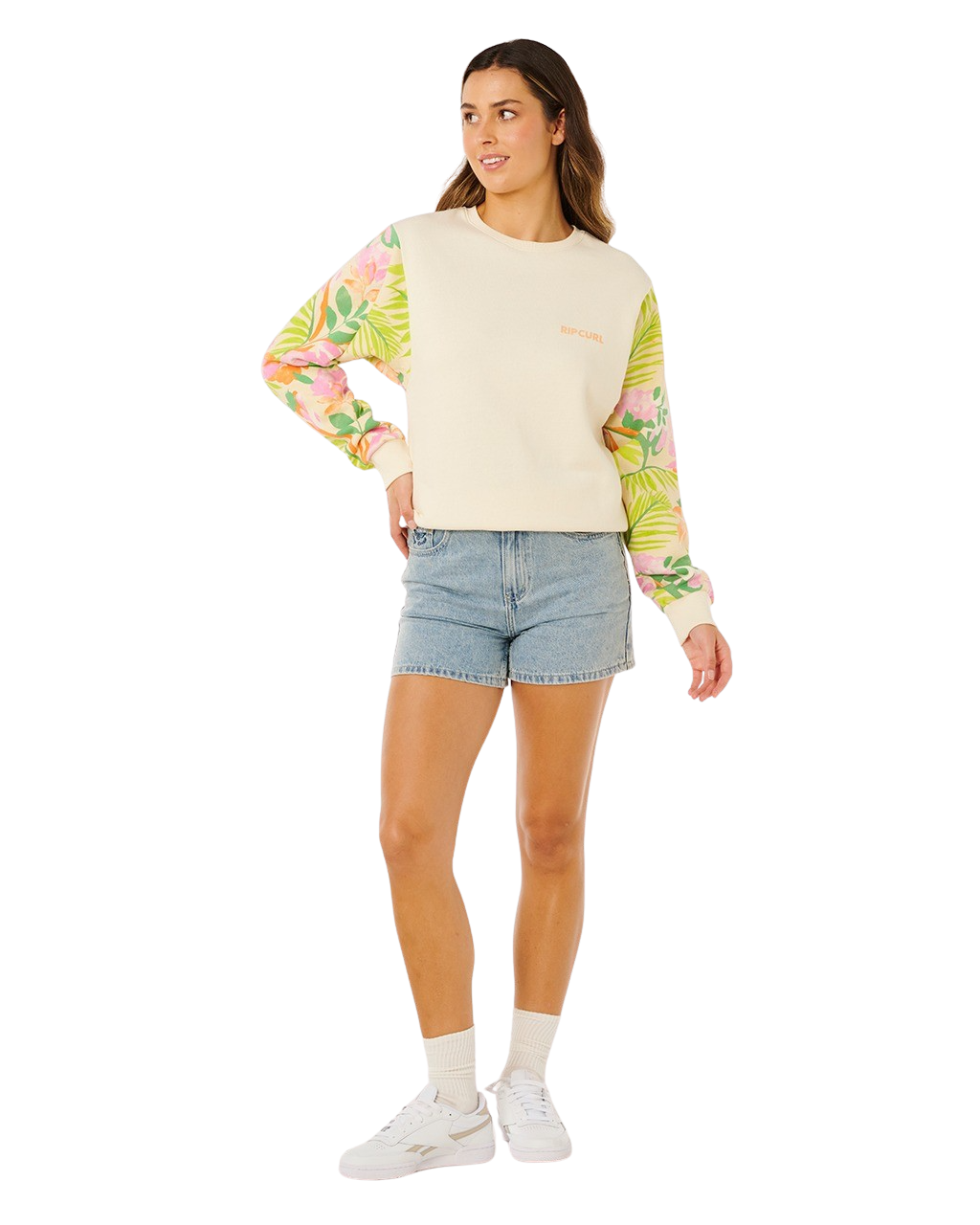 Molokai Fleece Sweatshirt in Off White
