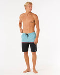 The Rip Curl Mens Raw Energy Split Volley Shorts in Black