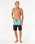 The Rip Curl Mens Raw Energy Split Volley Shorts in Black