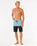The Rip Curl Mens Raw Energy Split Volley Shorts in Black