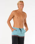 The Rip Curl Mens Raw Energy Split Volley Shorts in Black