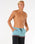 The Rip Curl Mens Raw Energy Split Volley Shorts in Black