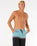 The Rip Curl Mens Raw Energy Split Volley Shorts in Black