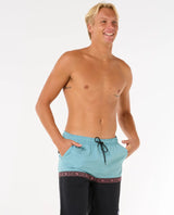 The Rip Curl Mens Raw Energy Split Volley Shorts in Black
