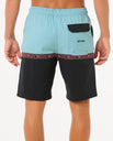 The Rip Curl Mens Raw Energy Split Volley Shorts in Black