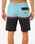 The Rip Curl Mens Raw Energy Split Volley Shorts in Black