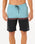 The Rip Curl Mens Raw Energy Split Volley Shorts in Black