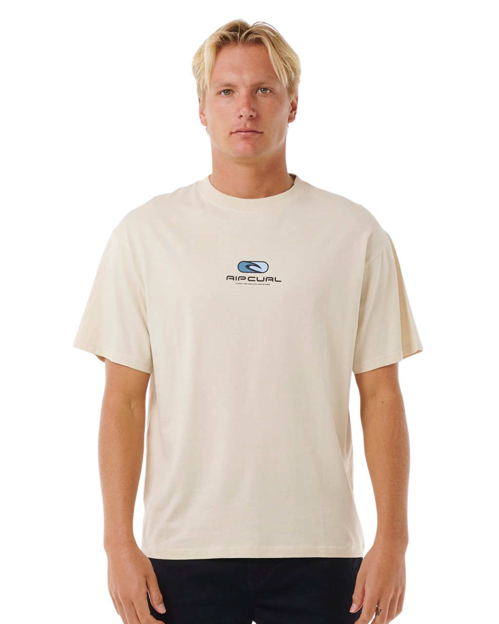The Rip Curl Mens Pill Icon T-Shirt in Vintage White