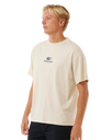 The Rip Curl Mens Pill Icon T-Shirt in Vintage White