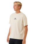 The Rip Curl Mens Pill Icon T-Shirt in Vintage White
