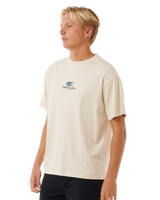 The Rip Curl Mens Pill Icon T-Shirt in Vintage White