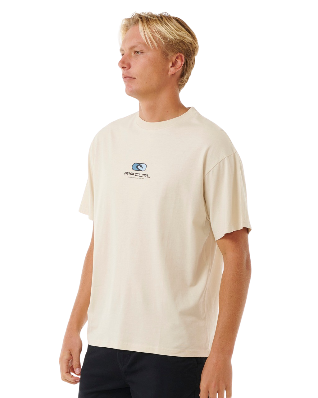 The Rip Curl Mens Pill Icon T-Shirt in Vintage White