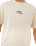 The Rip Curl Mens Pill Icon T-Shirt in Vintage White