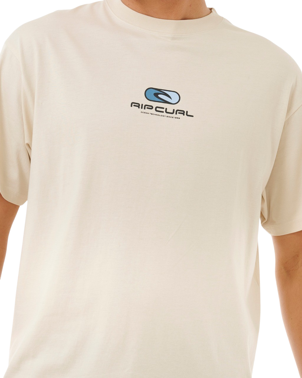 The Rip Curl Mens Pill Icon T-Shirt in Vintage White