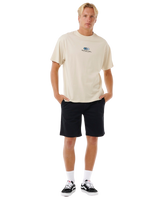 The Rip Curl Mens Pill Icon T-Shirt in Vintage White