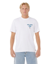 The Rip Curl Mens Fade Out Icon T-Shirt in White