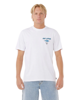 The Rip Curl Mens Fade Out Icon T-Shirt in White