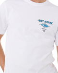 The Rip Curl Mens Fade Out Icon T-Shirt in White
