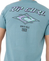 Fade Out Icon T-Shirt in Storm Blue